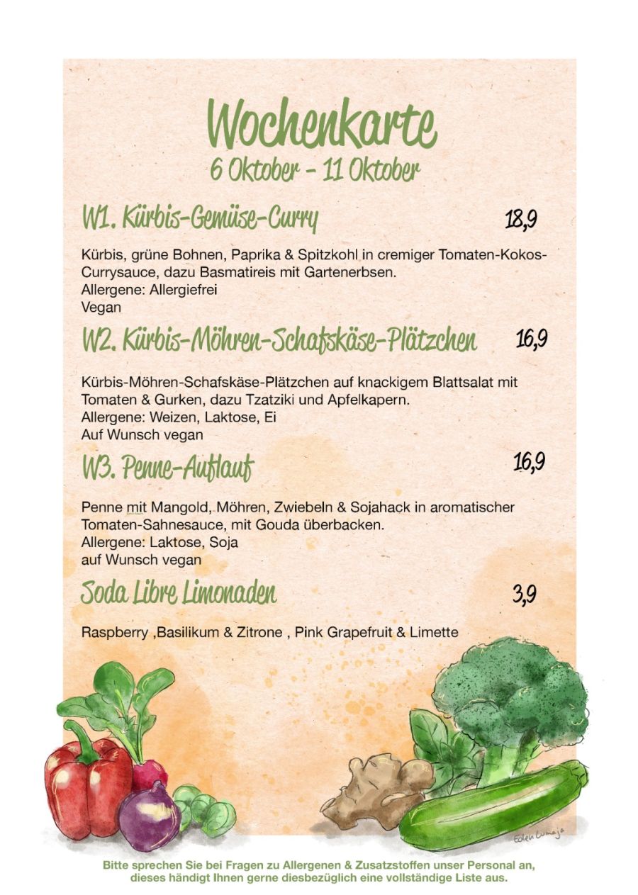 Wochenkarte 06.10 - 11.10